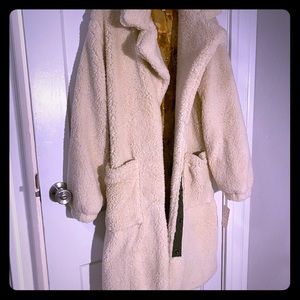 Free People long teddy coat